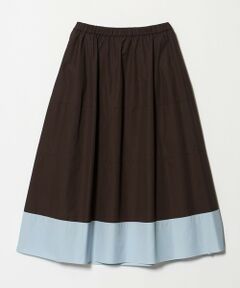 UNITED ARROWS / ユナイテッドアローズ ミニ・ひざ丈スカート | シルキー ギャザー フレア スカート ‐ウォッシャブル‐