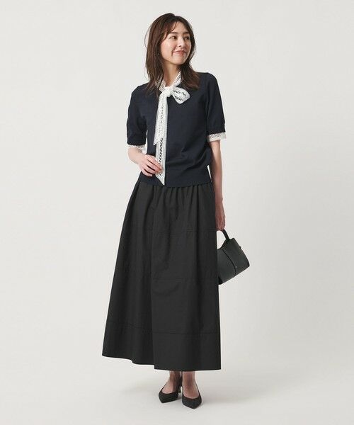 UNITED ARROWS / ユナイテッドアローズ ミニ・ひざ丈スカート | シルキー ギャザー フレア スカート ‐ウォッシャブル‐ | 詳細2
