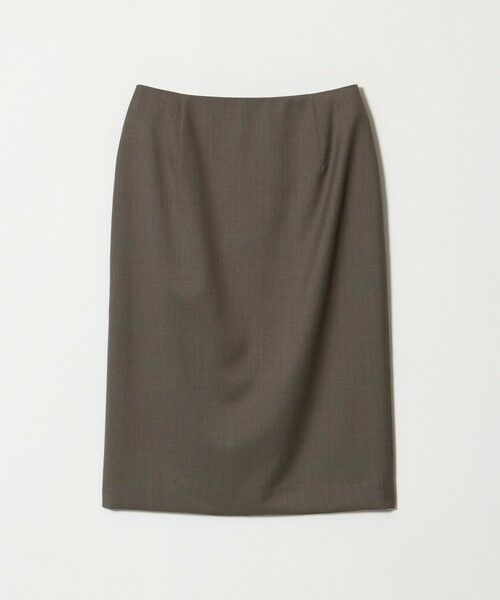 UNITED ARROWS / ユナイテッドアローズ ミニ・ひざ丈スカート | Vitale Barberis Canonico タイトスカート（DK.BROWN）