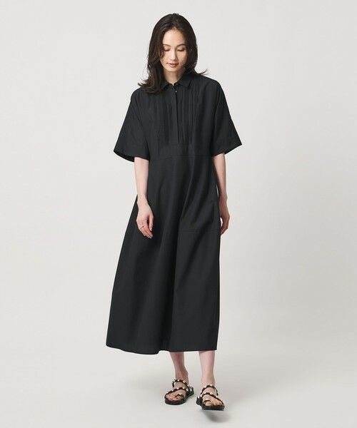 UNITED ARROWS / ユナイテッドアローズ ロング・マキシ丈ワンピース | タック シャツ ワンピース | 詳細1