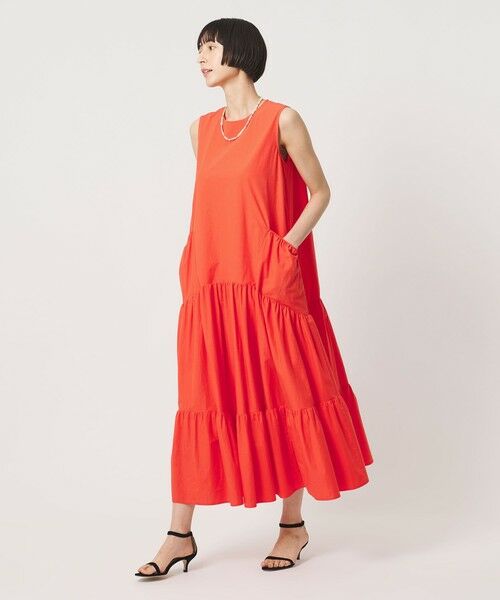 UNITED ARROWS / ユナイテッドアローズ ロング・マキシ丈ワンピース | ポケット ティアード マキシスカート | 詳細6