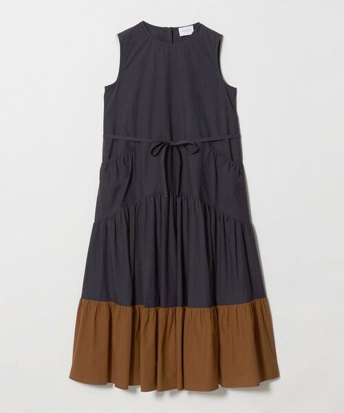 UNITED ARROWS / ユナイテッドアローズ ロング・マキシ丈ワンピース | ポケット ティアード マキシスカート（NAVY）
