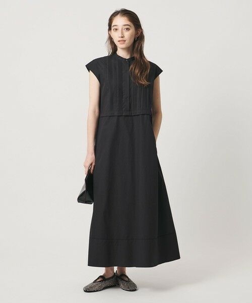 UNITED ARROWS / ユナイテッドアローズ ロング・マキシ丈ワンピース | シルキー ピンタック ワンピース ‐ウォッシャブル‐ | 詳細1