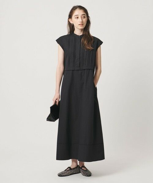 UNITED ARROWS / ユナイテッドアローズ ロング・マキシ丈ワンピース | シルキー ピンタック ワンピース ‐ウォッシャブル‐ | 詳細2