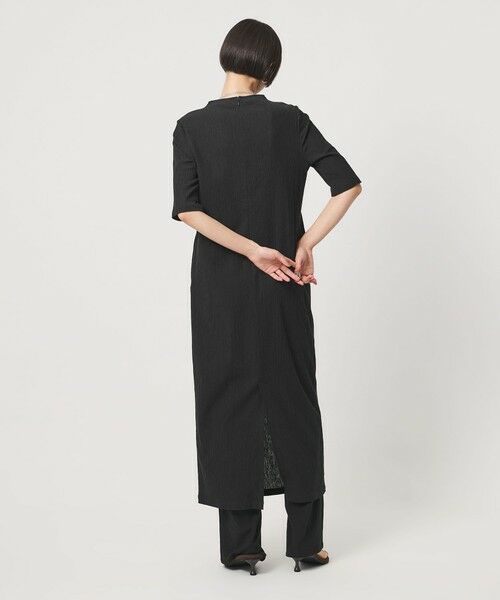 UNITED ARROWS / ユナイテッドアローズ ロング・マキシ丈ワンピース | クレープ ストレート ワンピース ‐ウォッシャブル‐ | 詳細3