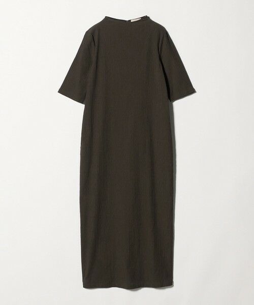 UNITED ARROWS / ユナイテッドアローズ ロング・マキシ丈ワンピース | クレープ ストレート ワンピース ‐ウォッシャブル‐（DK.BROWN）