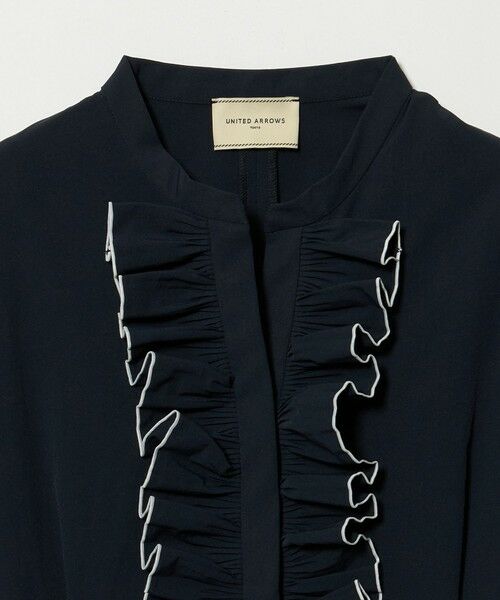 UNITED ARROWS / ユナイテッドアローズ ロング・マキシ丈ワンピース | メロー フリル スキッパー ワンピース ‐防シワ 吸水速乾 UVカット 遮熱性 接触冷感‐ | 詳細21