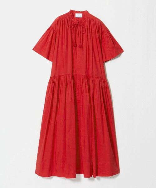 UNITED ARROWS / ユナイテッドアローズ ロング・マキシ丈ワンピース | インディア ボイル ワンピース（RED）