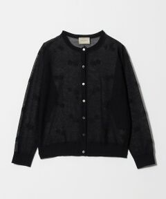 UNITED ARROWS / ユナイテッドアローズ カーディガン・ボレロ | シアー フラワー カーディガン ‐ウォッシャブル‐