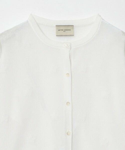 UNITED ARROWS / ユナイテッドアローズ カーディガン・ボレロ | シアー フラワー カーディガン ‐ウォッシャブル‐ | 詳細4