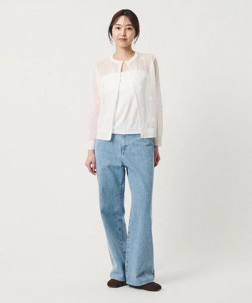 UNITED ARROWS / ユナイテッドアローズ カーディガン・ボレロ | シアー フラワー カーディガン ‐ウォッシャブル‐ | 詳細2