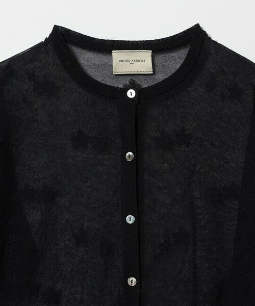 UNITED ARROWS / ユナイテッドアローズ カーディガン・ボレロ | シアー フラワー カーディガン ‐ウォッシャブル‐ | 詳細13