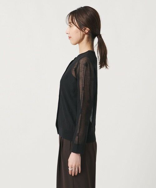 UNITED ARROWS / ユナイテッドアローズ カーディガン・ボレロ | シアー フラワー カーディガン ‐ウォッシャブル‐ | 詳細9