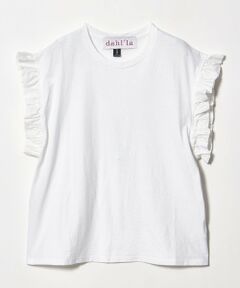 UNITED ARROWS / ユナイテッドアローズ Tシャツ | ＜dahl’ia＞フリル スリーブ Tシャツ