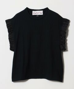 UNITED ARROWS / ユナイテッドアローズ Tシャツ | ＜dahl’ia＞フリル スリーブ Tシャツ