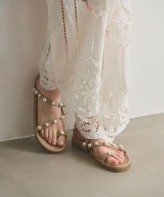 UNITED ARROWS / ユナイテッドアローズ サンダル | イミテーションパール トングサンダル