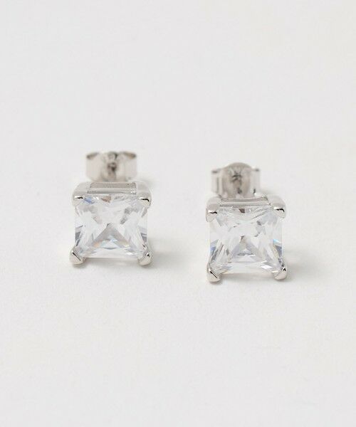 UNITED ARROWS / ユナイテッドアローズ ピアス・イヤリング | ＜les bonbon＞PRINCESS スクエア ピアス（SILVER）
