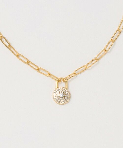 UNITED ARROWS / ユナイテッドアローズ ネックレス・ペンダント・チョーカー | ラウンド ロック パヴェ チェーン ネックレス（GOLD）