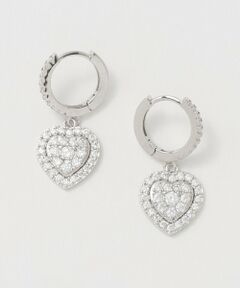 UNITED ARROWS / ユナイテッドアローズ ピアス・イヤリング | ハート パヴェ ピアス