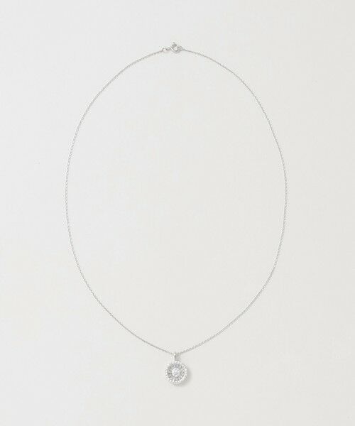 UNITED ARROWS / ユナイテッドアローズ ネックレス・ペンダント・チョーカー | ラウンド パヴェ ネックレス | 詳細1