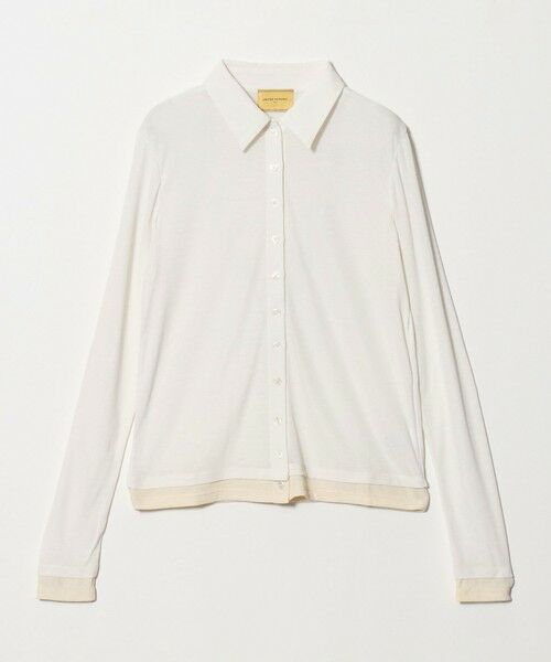 UNITED ARROWS / ユナイテッドアローズ カットソー | レイヤード カットソー カーディガン（WHITE）