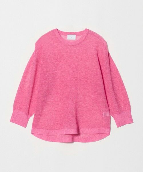 UNITED ARROWS / ユナイテッドアローズ ニット・セーター | 7分袖 ワッフル ニット（PINK）
