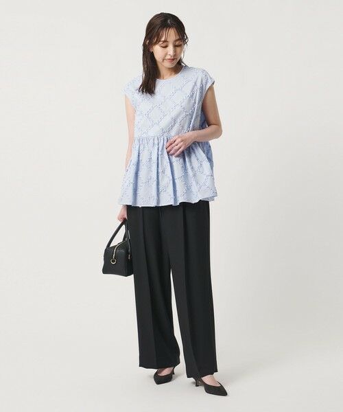 UNITED ARROWS / ユナイテッドアローズ スラックス・ドレスパンツ | ポリエステル 2タック ワイドパンツ ‐吸水速乾 帯電防止 接触冷感‐ | 詳細2
