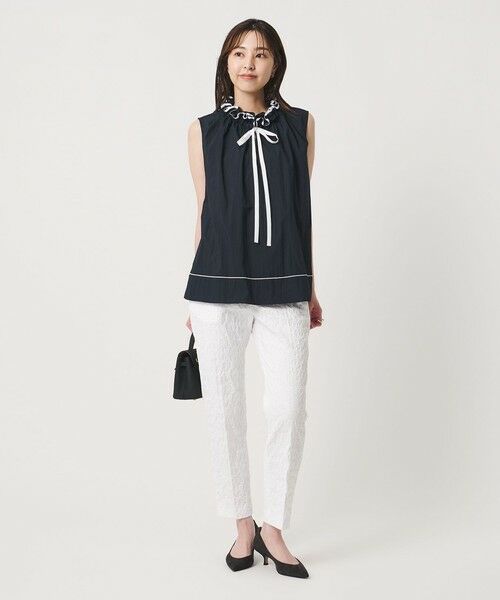 UNITED ARROWS / ユナイテッドアローズ スラックス・ドレスパンツ | フクレ ジャガード スリムパンツ ‐ストレッチ ウォッシャブル‐ | 詳細2