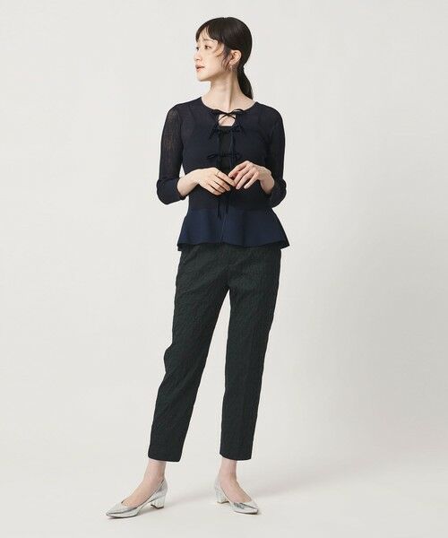 UNITED ARROWS / ユナイテッドアローズ スラックス・ドレスパンツ | フクレ ジャガード スリムパンツ ‐ストレッチ ウォッシャブル‐ | 詳細8