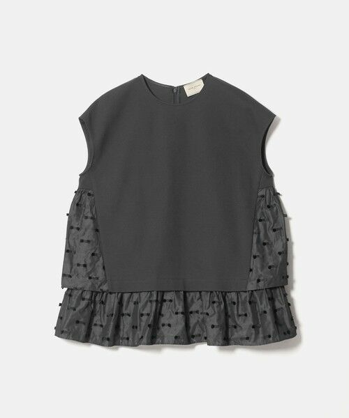 UNITED ARROWS / ユナイテッドアローズ シャツ・ブラウス | ドットリボン カットジャガード コンビ ブラウス ‐ウォッシャブル‐ | 詳細12