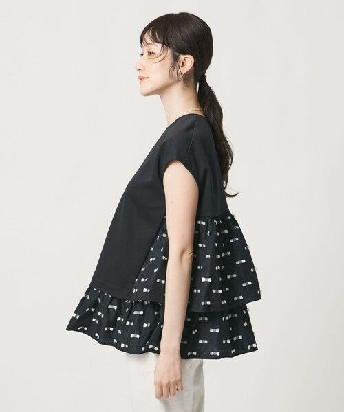 UNITED ARROWS / ユナイテッドアローズ シャツ・ブラウス | ドットリボン カットジャガード コンビ ブラウス ‐ウォッシャブル‐ | 詳細19