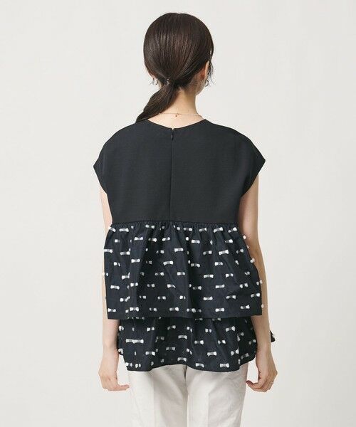 UNITED ARROWS / ユナイテッドアローズ シャツ・ブラウス | ドットリボン カットジャガード コンビ ブラウス ‐ウォッシャブル‐ | 詳細20