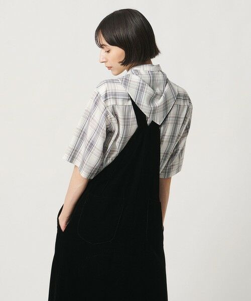UNITED ARROWS / ユナイテッドアローズ シャツ・ブラウス | チェック スカーフ 5分袖 シャツ | 詳細3