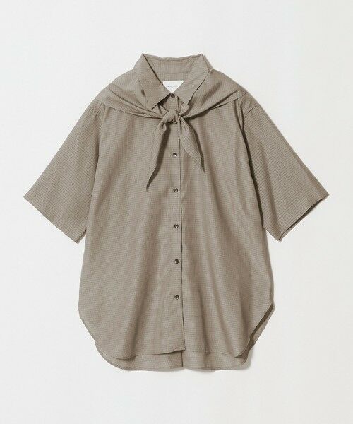 UNITED ARROWS / ユナイテッドアローズ シャツ・ブラウス | チェック スカーフ 5分袖 シャツ（その他2）