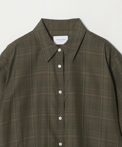 UNITED ARROWS / ユナイテッドアローズ シャツ・ブラウス | チェック スカーフ 5分袖 シャツ | 詳細23