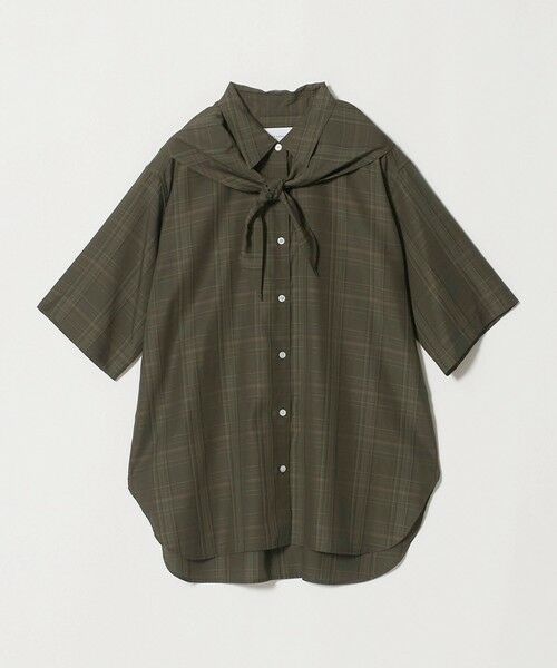 UNITED ARROWS / ユナイテッドアローズ シャツ・ブラウス | チェック スカーフ 5分袖 シャツ（その他6）
