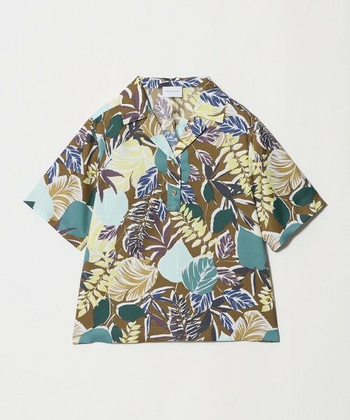 UNITED ARROWS / ユナイテッドアローズ シャツ・ブラウス | リーフ プリント シャツ（MD.BROWN）