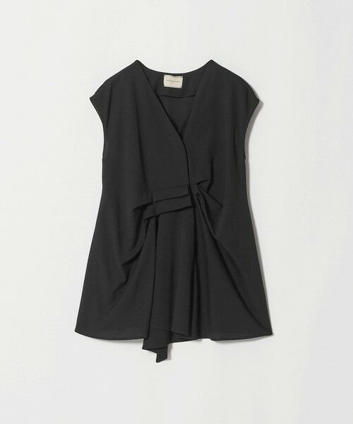 UNITED ARROWS / ユナイテッドアローズ シャツ・ブラウス | Spiree ジャージー フレンチスリーブ ブラウス（BLACK）