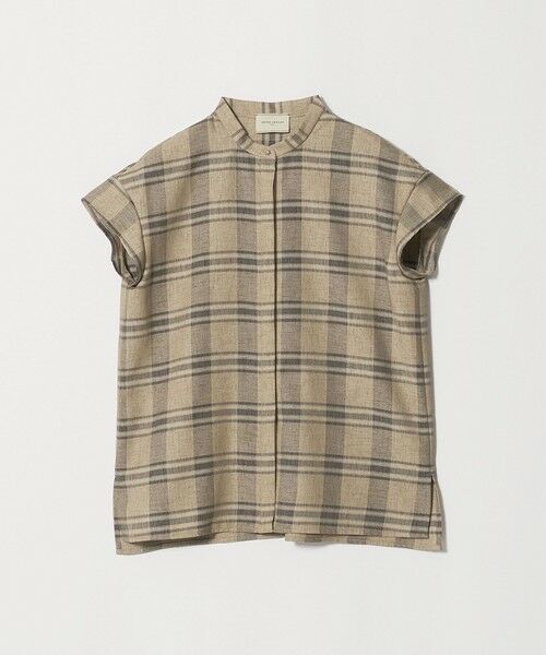 UNITED ARROWS / ユナイテッドアローズ シャツ・ブラウス | チェック バンドカラー フレンチスリーブ シャツ ‐ウォッシャブル‐ | 詳細4
