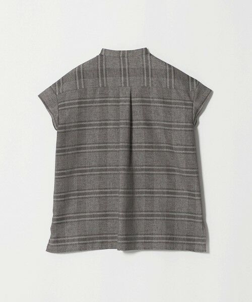 UNITED ARROWS / ユナイテッドアローズ シャツ・ブラウス | チェック バンドカラー フレンチスリーブ シャツ ‐ウォッシャブル‐ | 詳細3