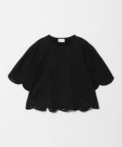 UNITED ARROWS / ユナイテッドアローズ カットソー | エンブロイダリー スカラップ Tシャツ