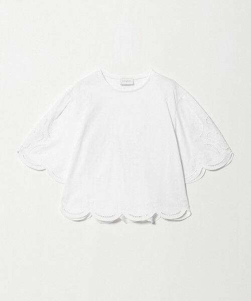 UNITED ARROWS / ユナイテッドアローズ カットソー | エンブロイダリー スカラップ Tシャツ | 詳細4