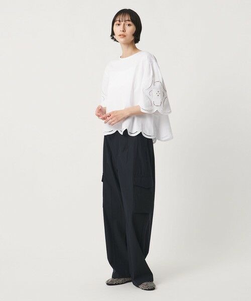 UNITED ARROWS / ユナイテッドアローズ カットソー | エンブロイダリー スカラップ Tシャツ | 詳細3