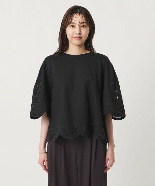UNITED ARROWS / ユナイテッドアローズ カットソー | エンブロイダリー スカラップ Tシャツ | 詳細9
