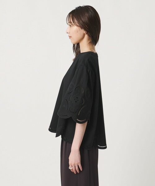 UNITED ARROWS / ユナイテッドアローズ カットソー | エンブロイダリー スカラップ Tシャツ | 詳細10