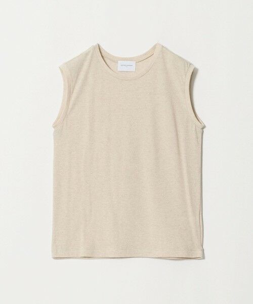 UNITED ARROWS / ユナイテッドアローズ カットソー | ラメ テンジク ノースリーブ カットソー（GOLD）