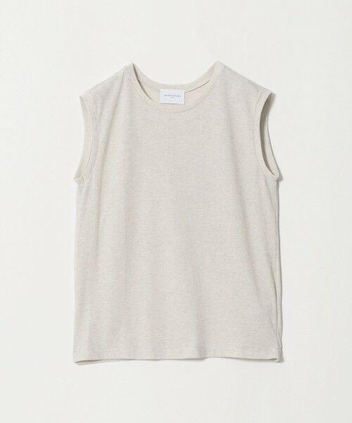 UNITED ARROWS / ユナイテッドアローズ カットソー | ラメ テンジク ノースリーブ カットソー（SILVER）