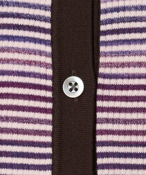 UNITED ARROWS / ユナイテッドアローズ ニット・セーター | カラー ボーダー 5分袖 ポロニット ‐ウォッシャブル‐ | 詳細20