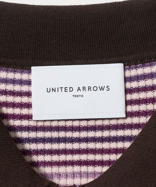 UNITED ARROWS / ユナイテッドアローズ ニット・セーター | カラー ボーダー 5分袖 ポロニット ‐ウォッシャブル‐ | 詳細22