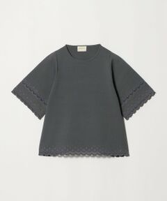 UNITED ARROWS / ユナイテッドアローズ ニット・セーター | カットワーク スカラップ プルオーバー ニット ‐ウォッシャブル‐